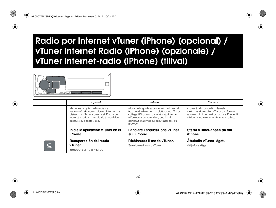 Alpine iDE-178BT User Manual | Page 62 / 112