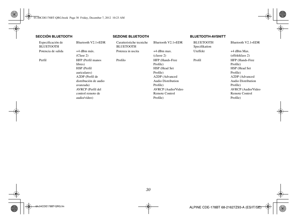 Alpine iDE-178BT User Manual | Page 68 / 112