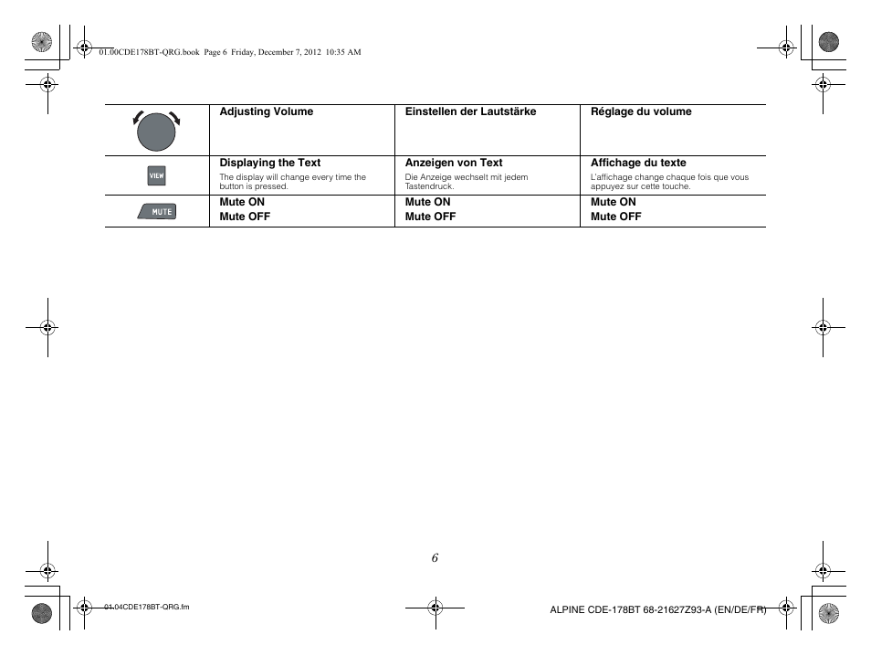 Alpine iDE-178BT User Manual | Page 8 / 112