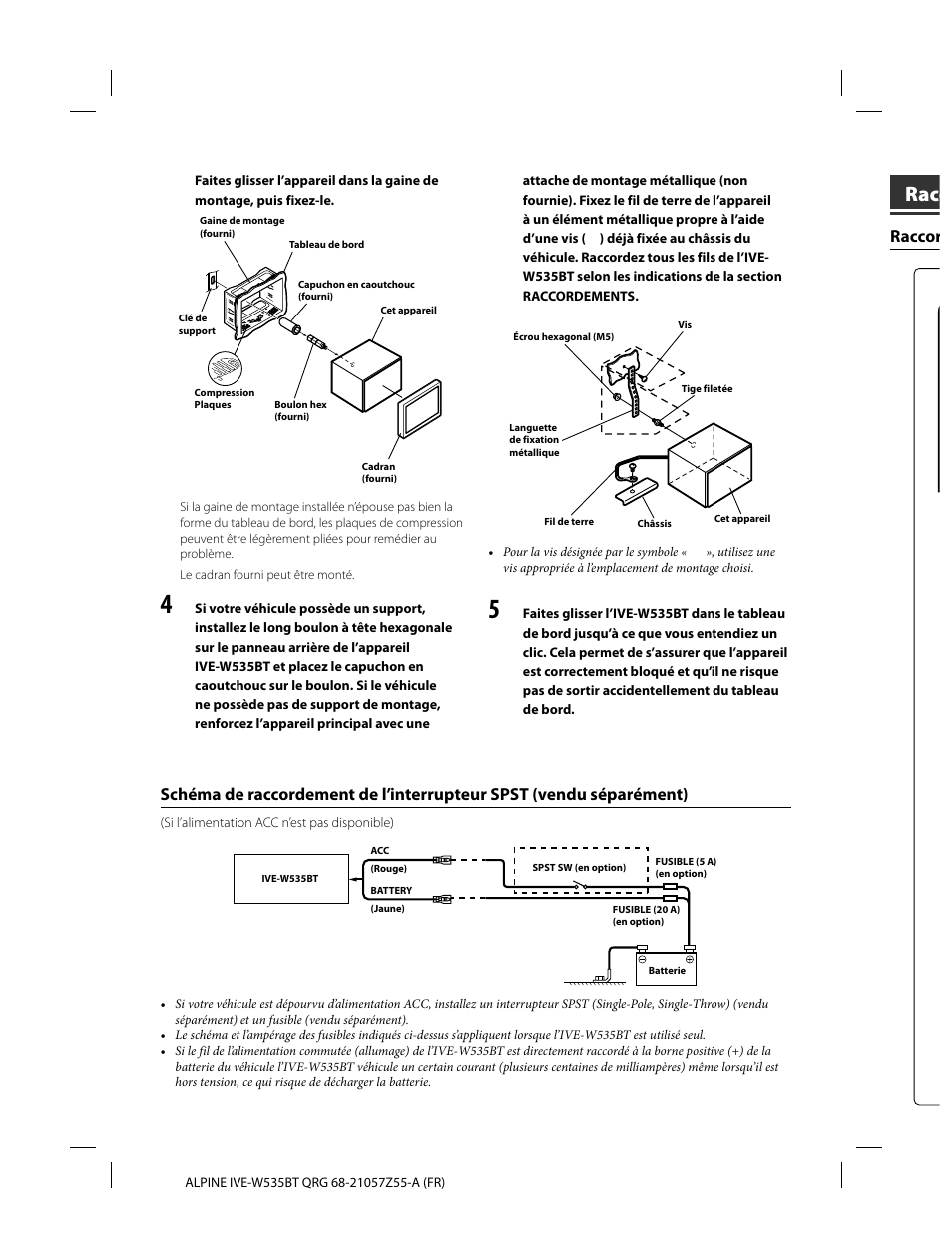 Racc, Raccor | Alpine IVE-W535BT User Manual | Page 46 / 164