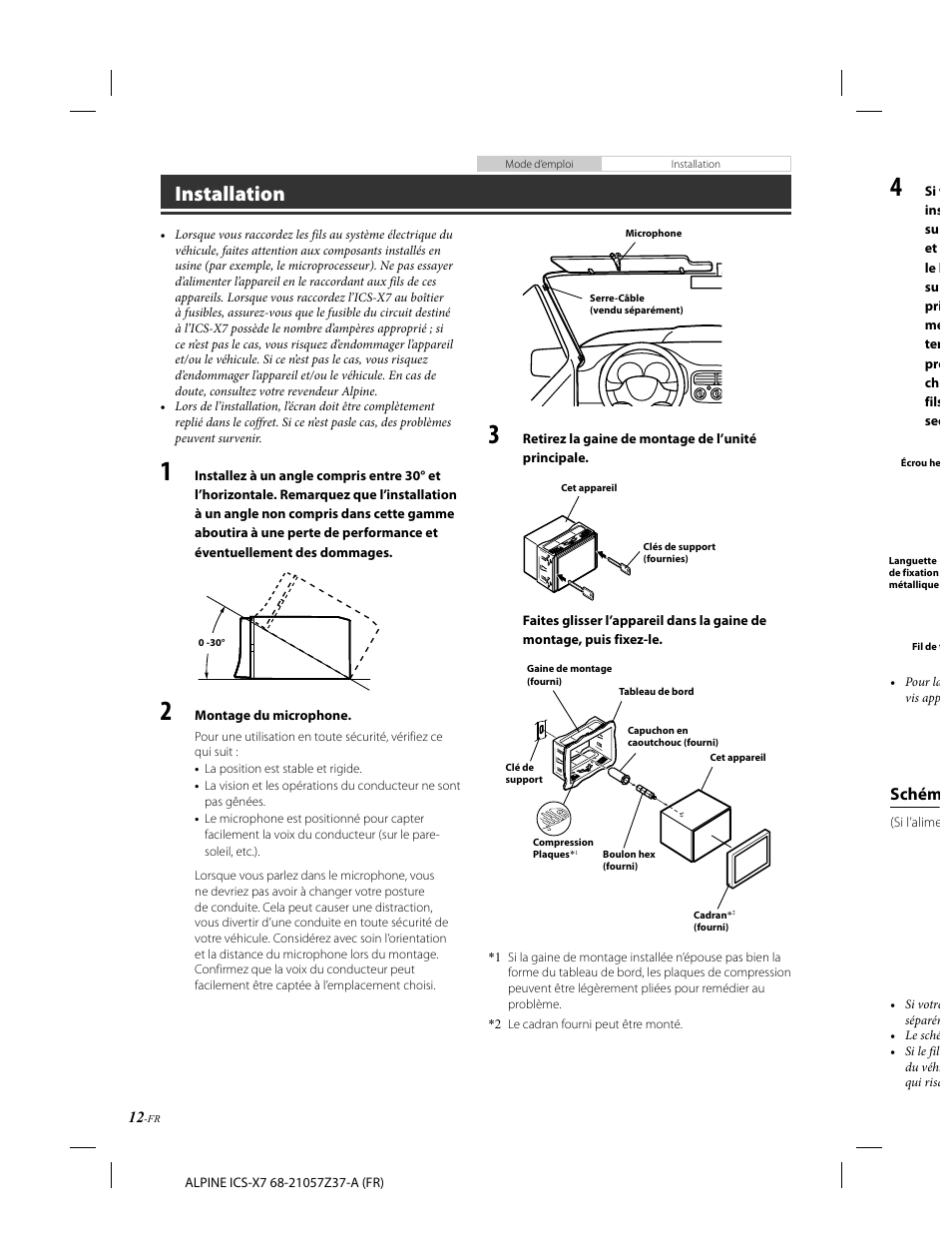 Installation, Schém | Alpine ICS-X7 User Manual | Page 50 / 164