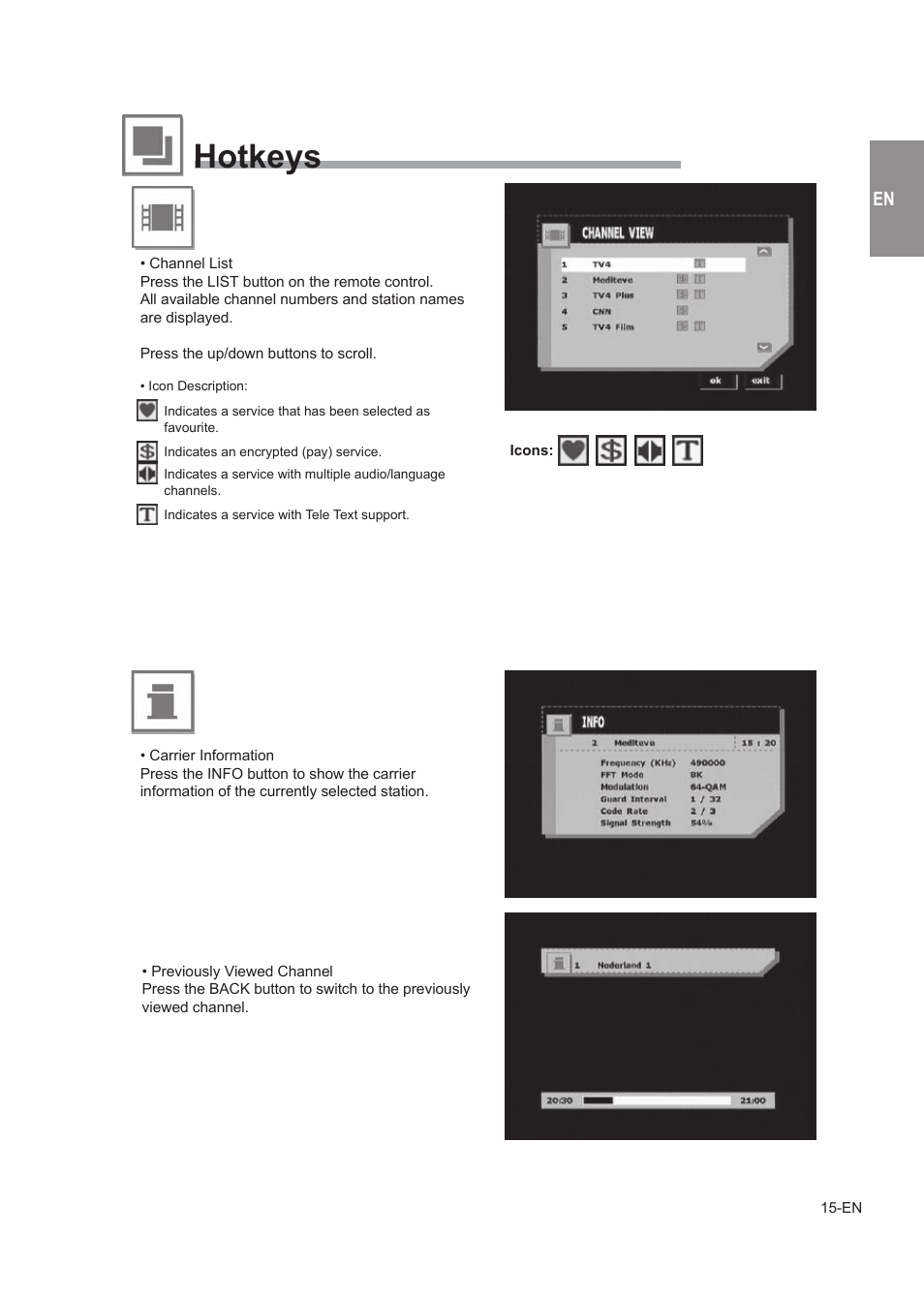 Hotkeys | Alpine TUE-T150DV User Manual | Page 13 / 140