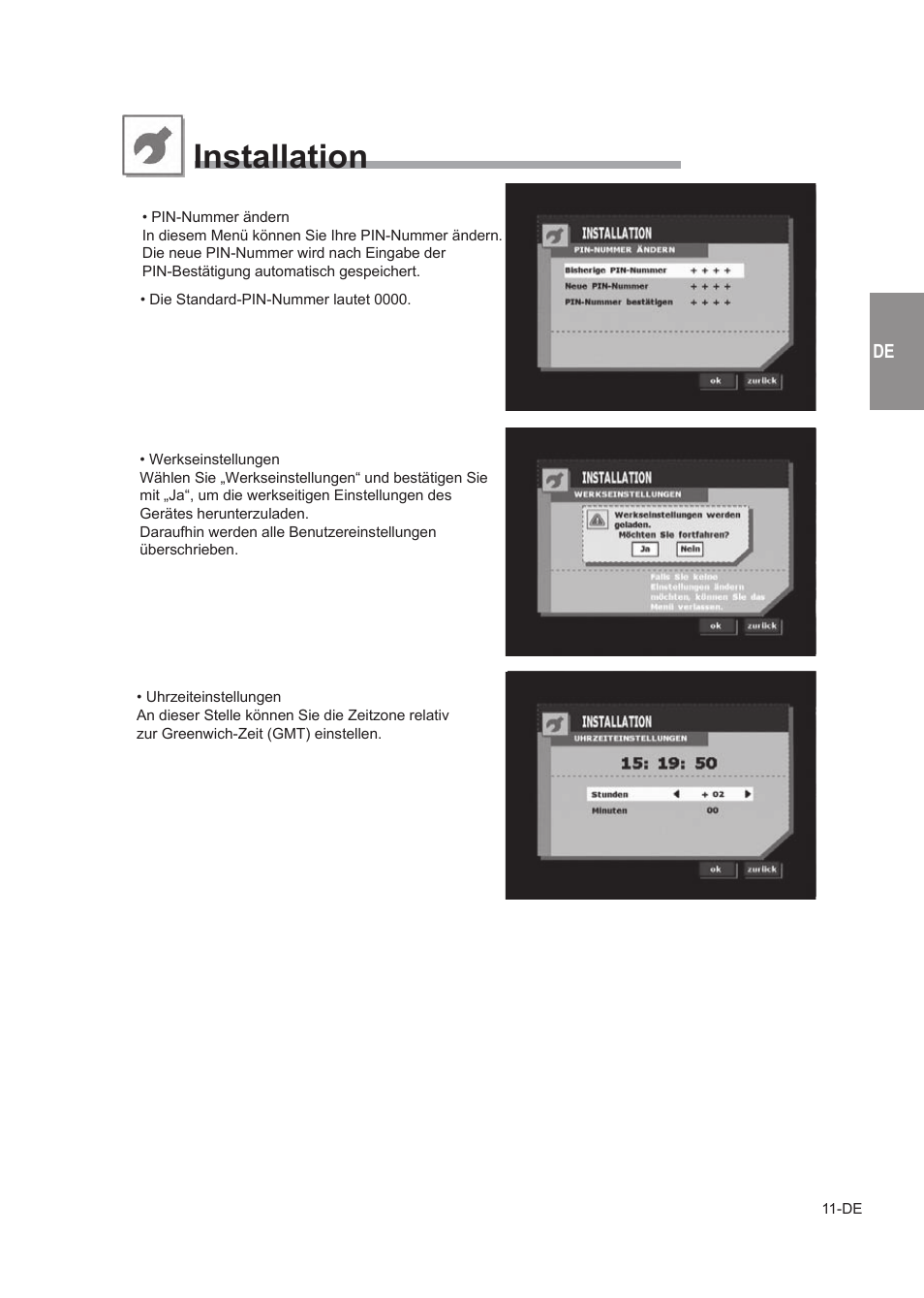 Installation | Alpine TUE-T150DV User Manual | Page 29 / 140