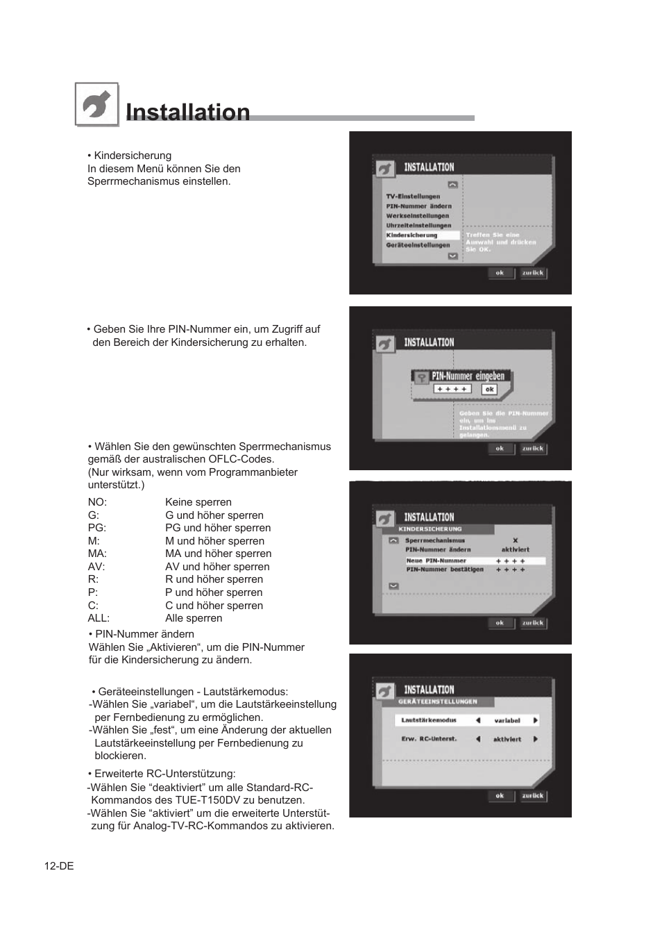 Installation | Alpine TUE-T150DV User Manual | Page 30 / 140