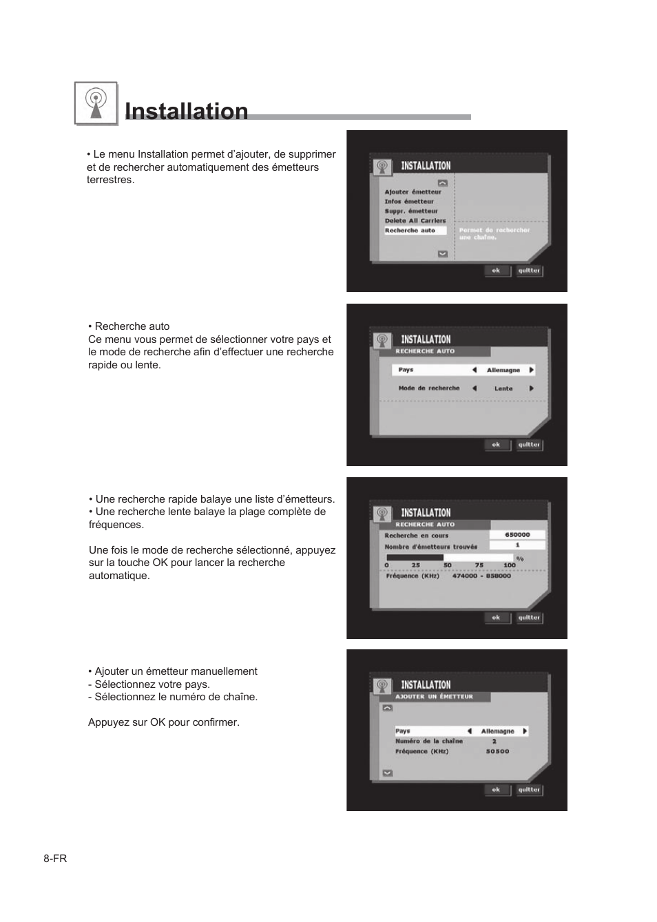 Installation | Alpine TUE-T150DV User Manual | Page 46 / 140