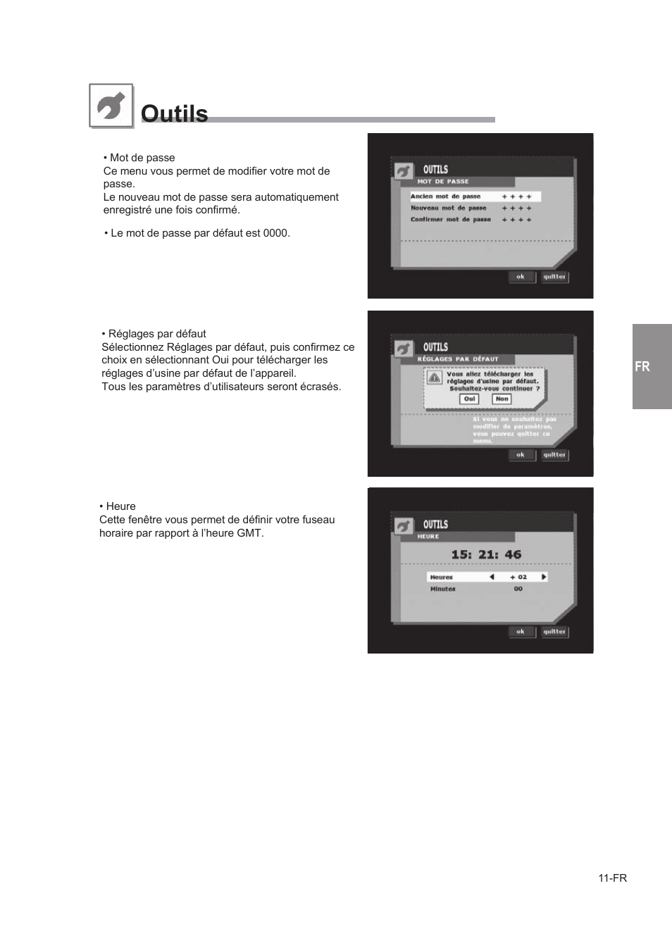 Outils | Alpine TUE-T150DV User Manual | Page 49 / 140