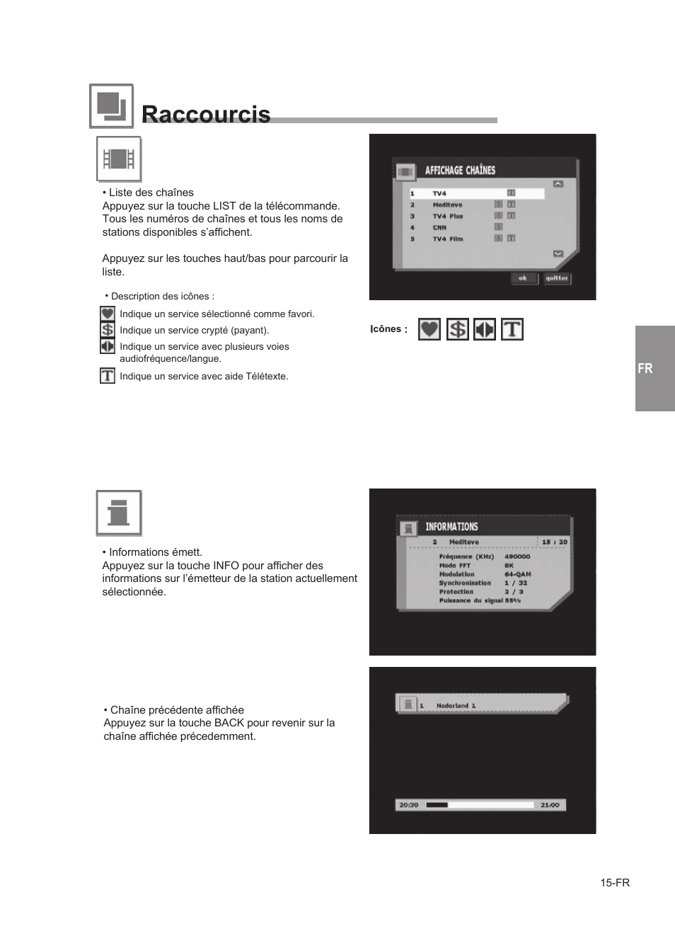 Raccourcis | Alpine TUE-T150DV User Manual | Page 53 / 140