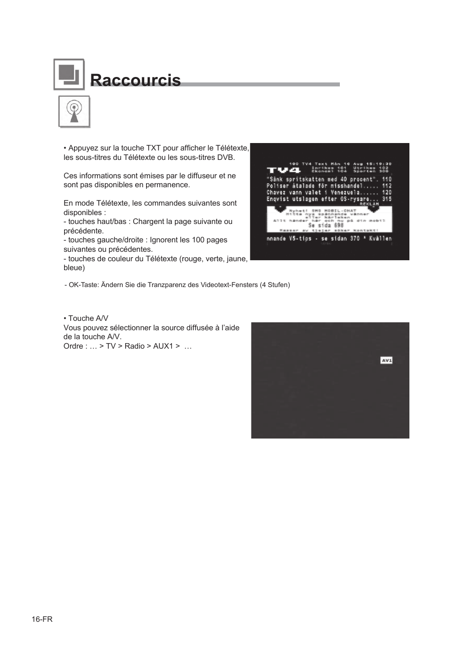 Raccourcis | Alpine TUE-T150DV User Manual | Page 54 / 140