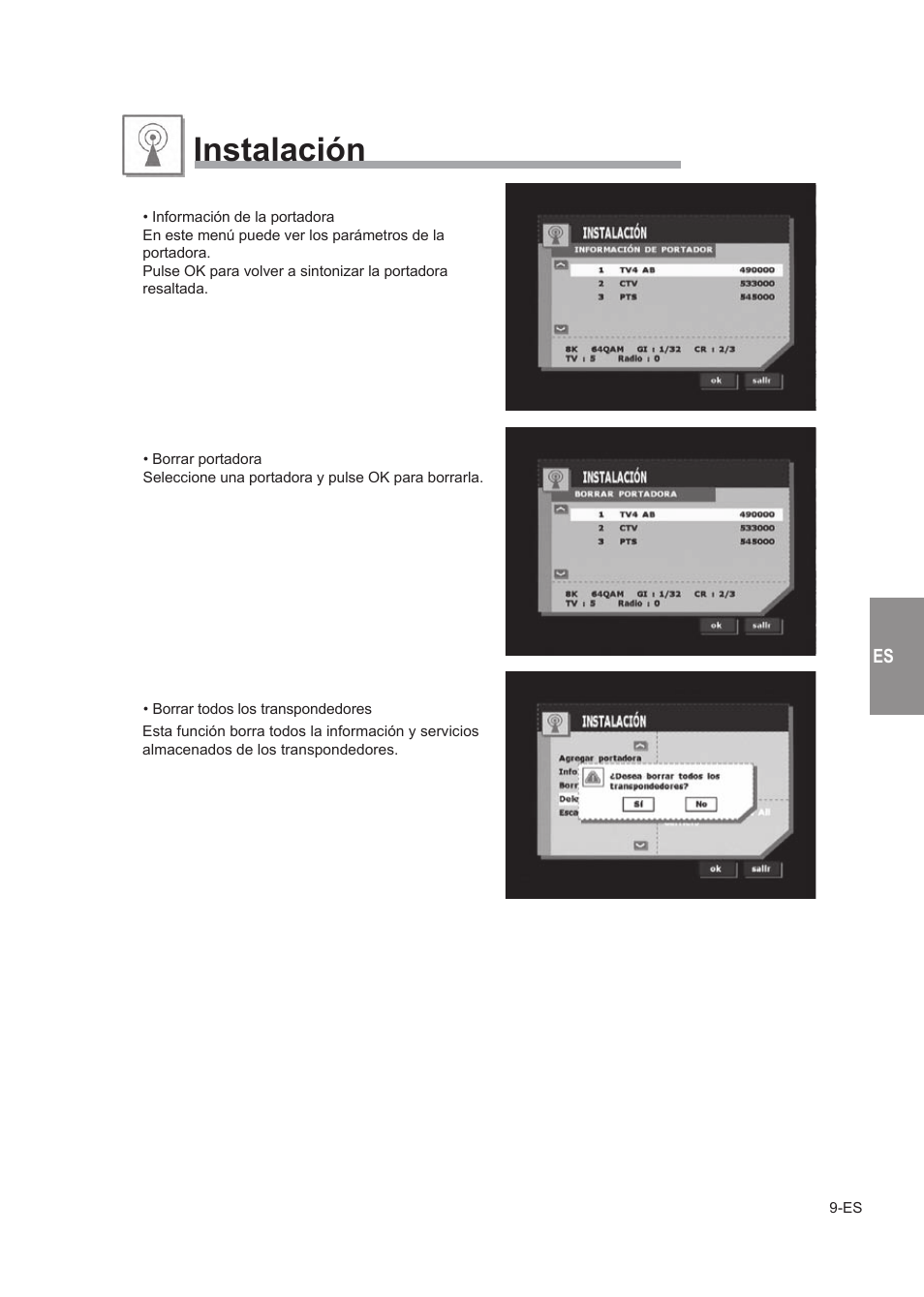 Instalación | Alpine TUE-T150DV User Manual | Page 67 / 140