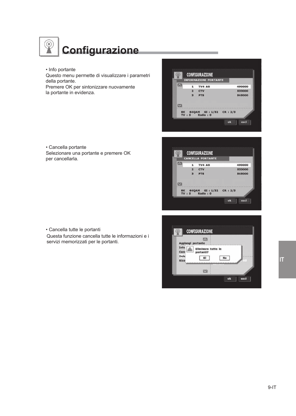 Configurazione | Alpine TUE-T150DV User Manual | Page 87 / 140