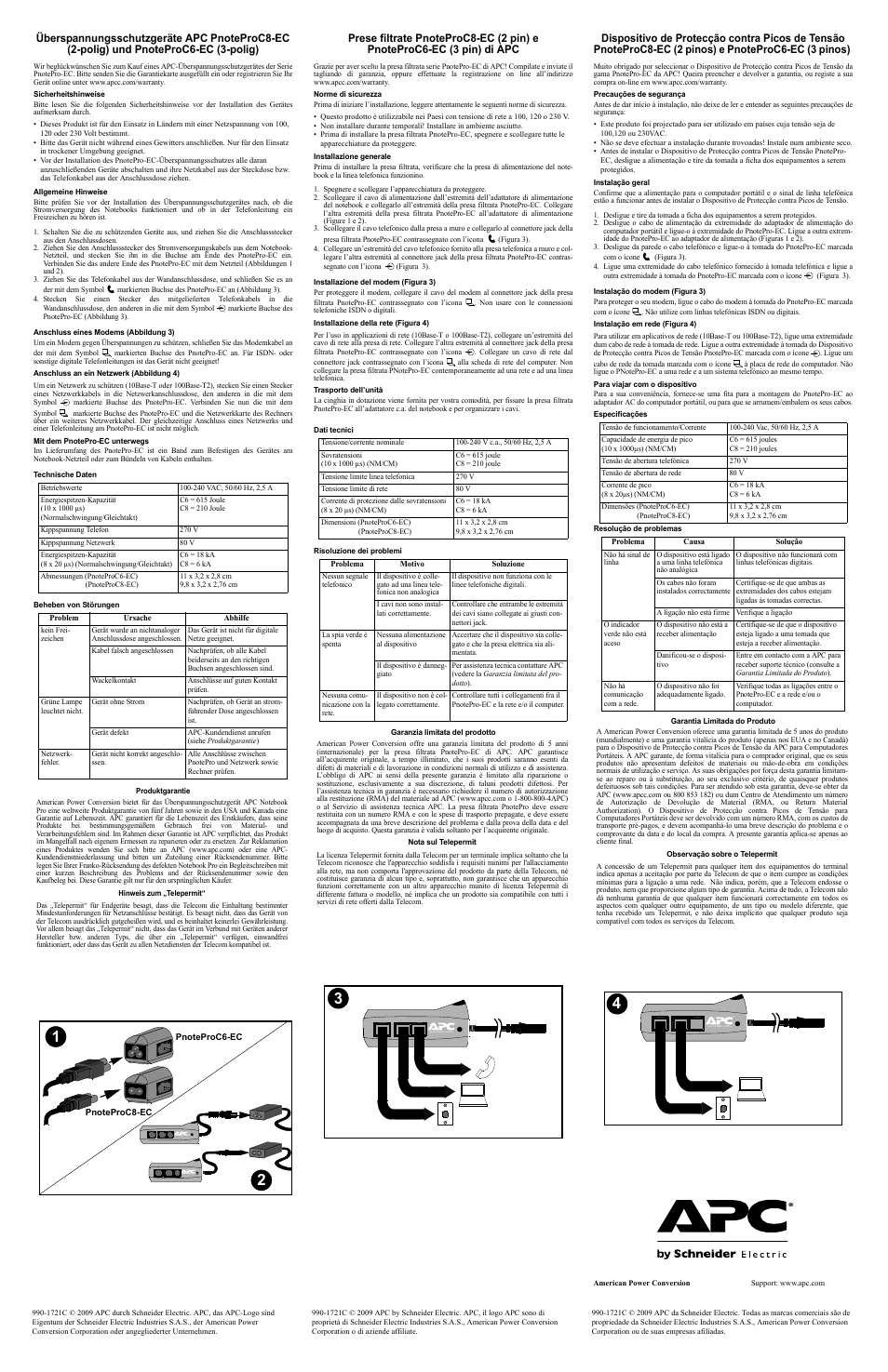 APC PnoteProC6-EC User Manual | Page 2 / 4