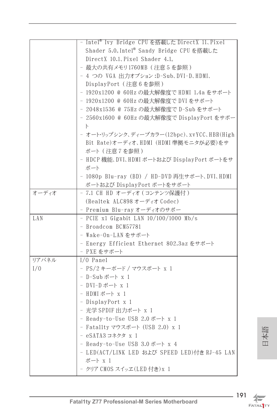 ASRock Fatal1ty Z77 Professional-M User Manual | Page 191 / 245