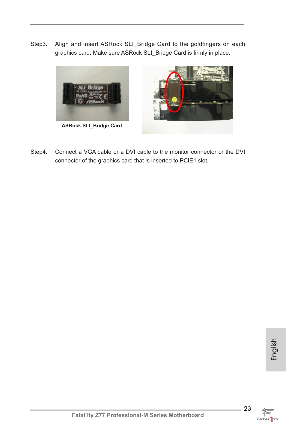 English | ASRock Fatal1ty Z77 Professional-M User Manual | Page 23 / 245