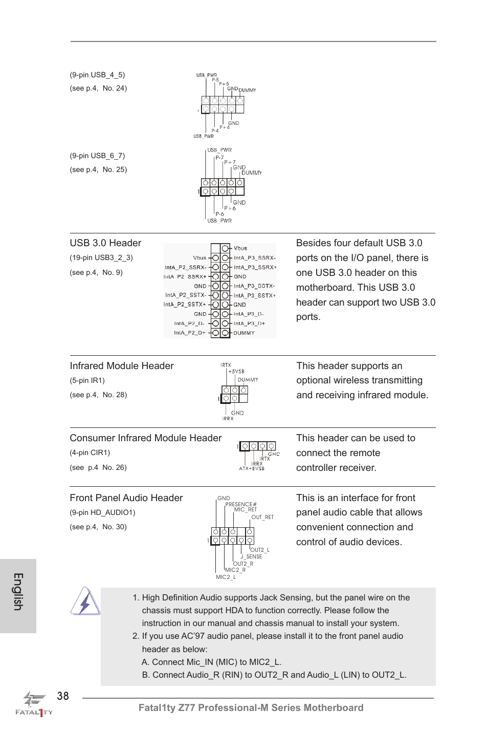 English | ASRock Fatal1ty Z77 Professional-M User Manual | Page 38 / 245