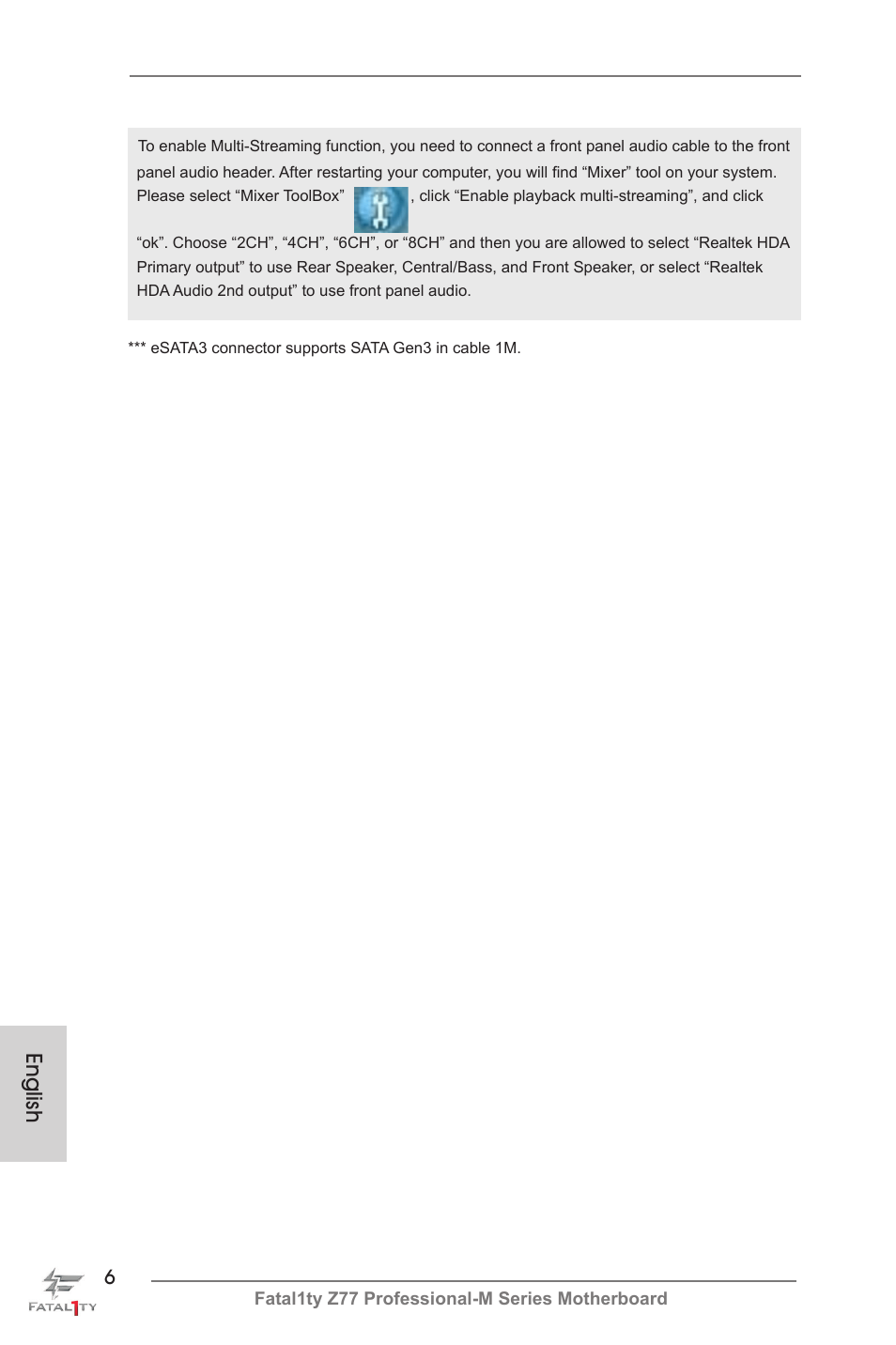 English | ASRock Fatal1ty Z77 Professional-M User Manual | Page 6 / 245