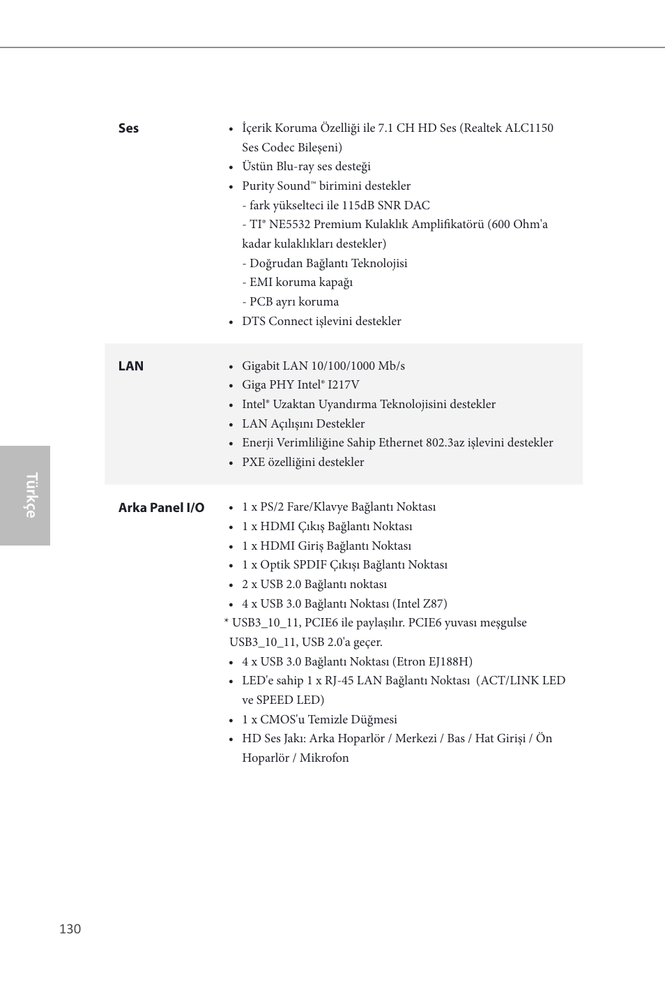 Türk çe | ASRock Z87 OC Formula__ac User Manual | Page 132 / 224