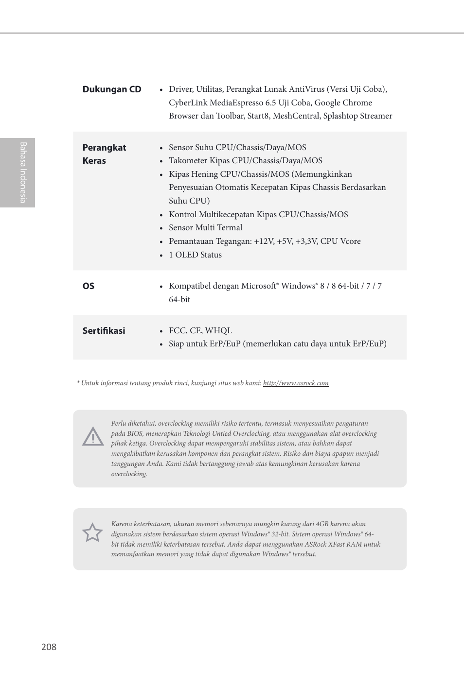 ASRock Z87 OC Formula__ac User Manual | Page 210 / 224