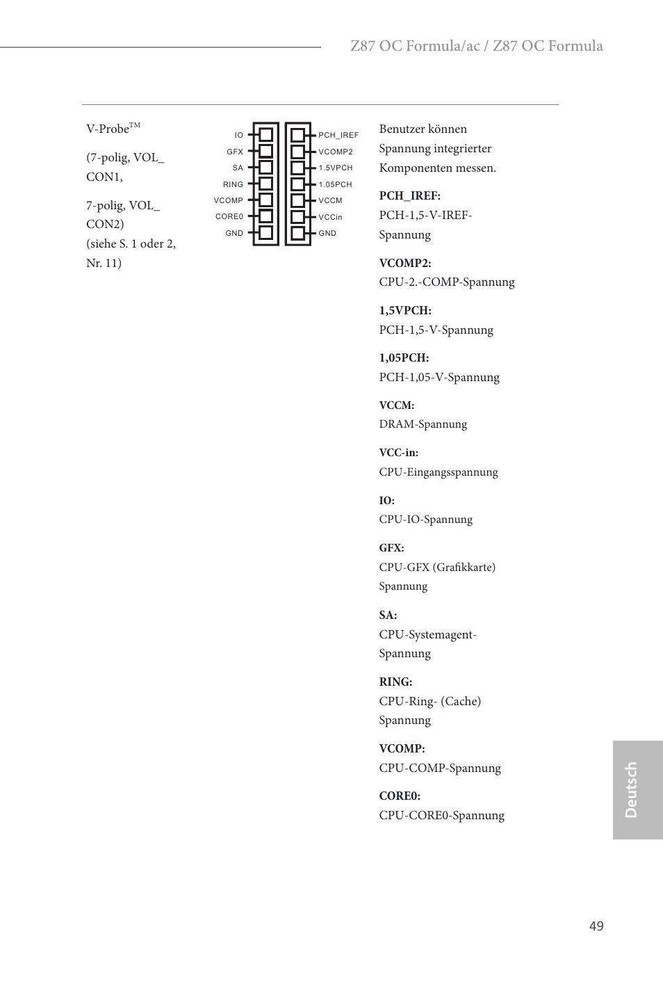 Z87 oc formula/ac / z87 oc formula, Deutsch | ASRock Z87 OC Formula__ac User Manual | Page 51 / 224