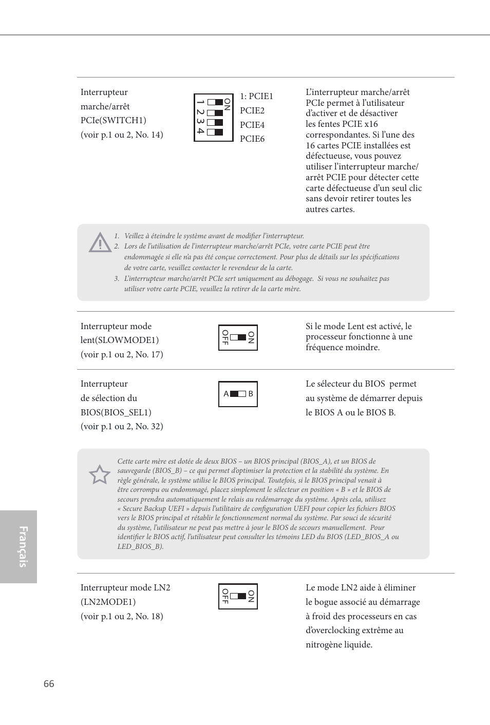 Fr ançais français | ASRock Z87 OC Formula__ac User Manual | Page 68 / 224