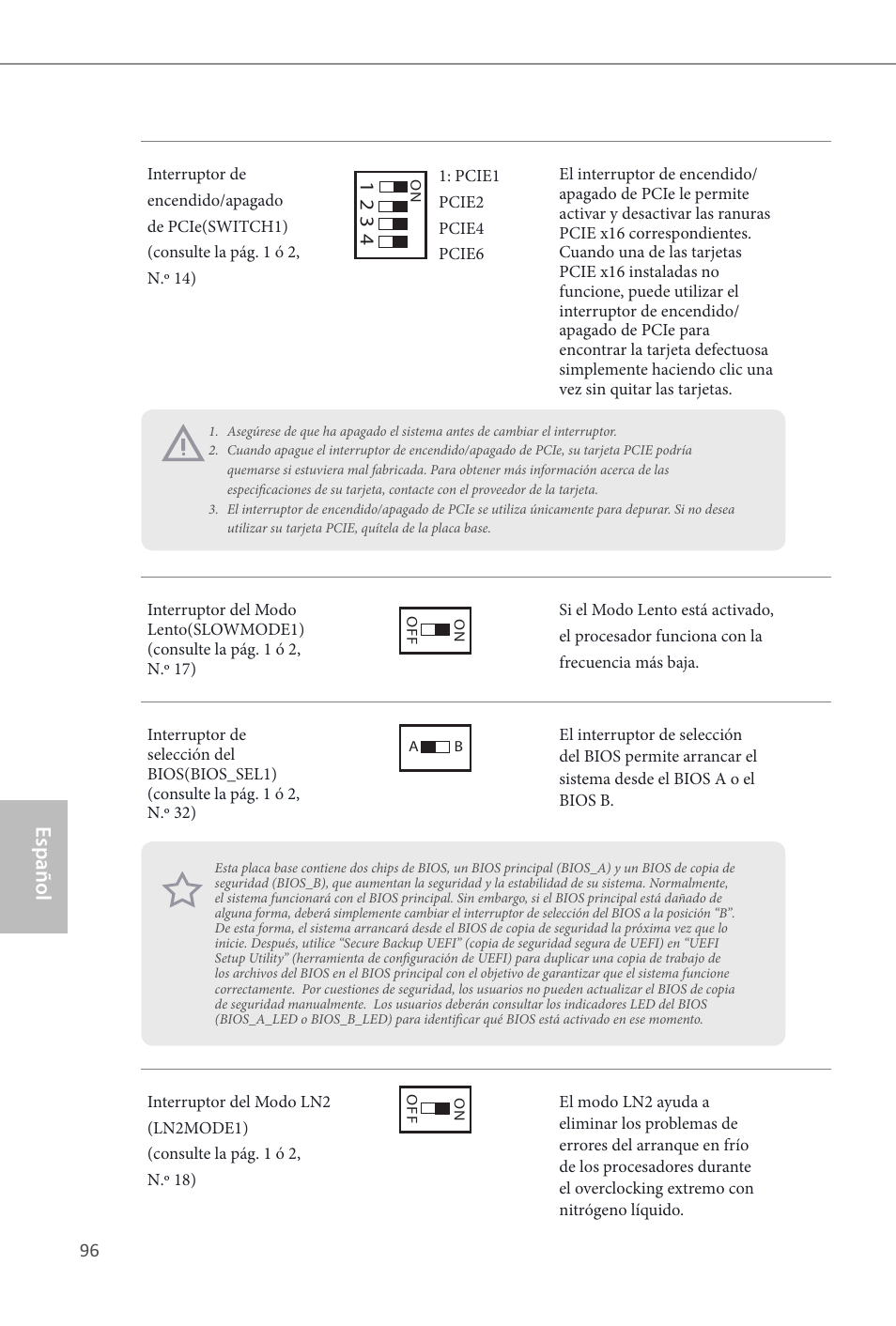 Español | ASRock Z87 OC Formula__ac User Manual | Page 98 / 224