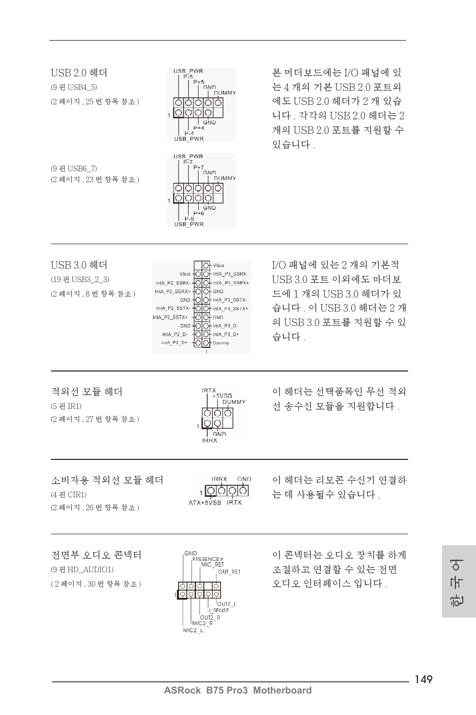 한 국 어 | ASRock B75 Pro3 User Manual | Page 149 / 205