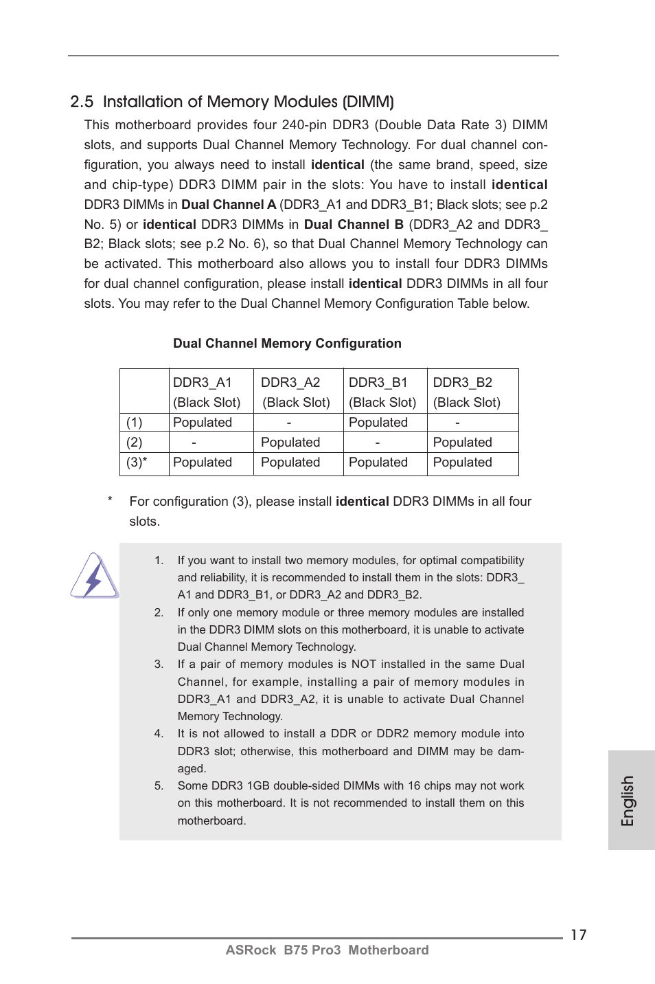ASRock B75 Pro3 User Manual | Page 17 / 205