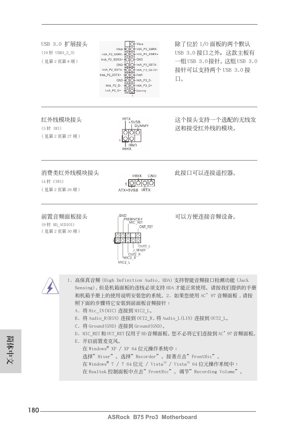 簡體中文 | ASRock B75 Pro3 User Manual | Page 180 / 205