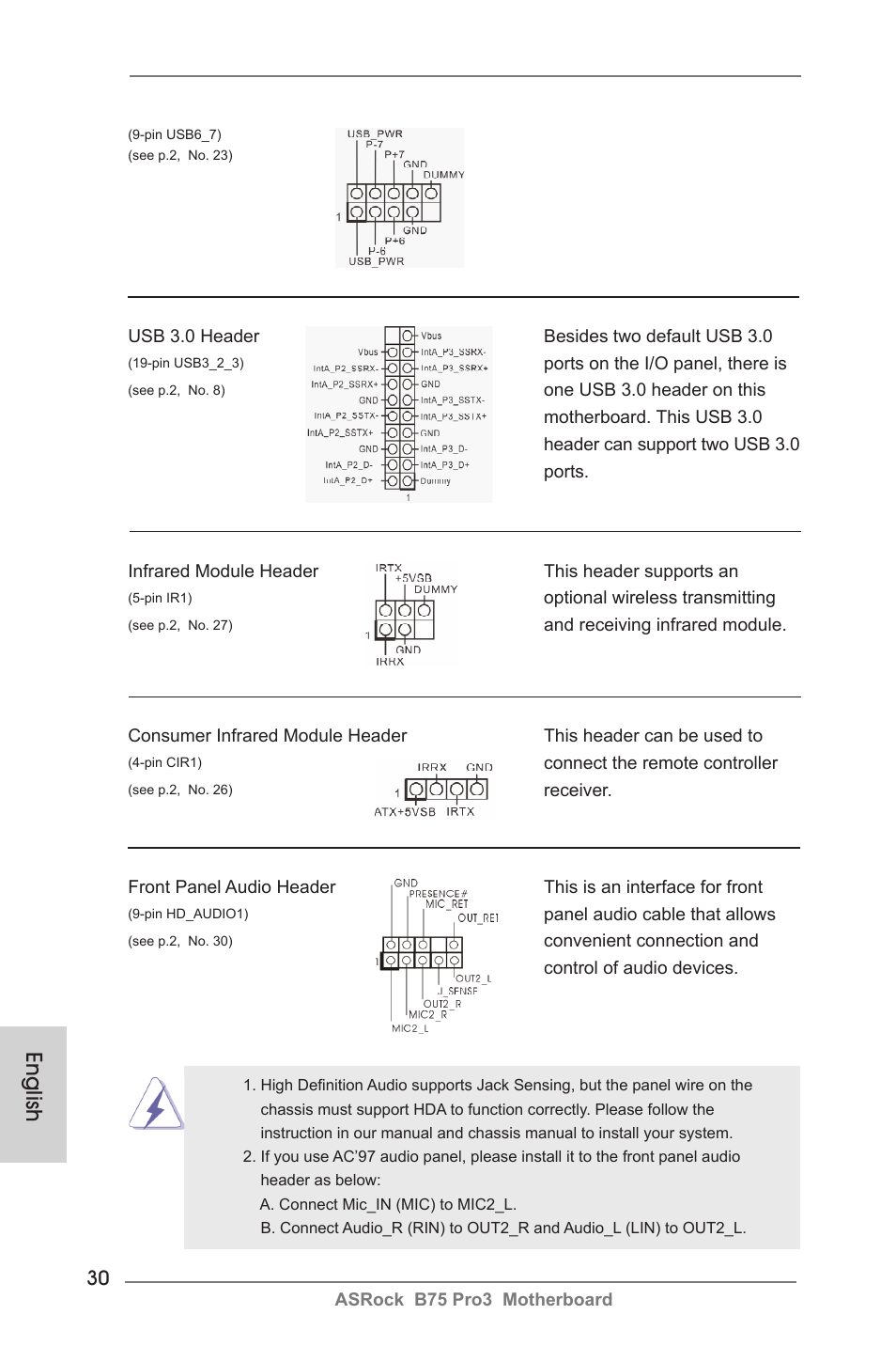 English | ASRock B75 Pro3 User Manual | Page 30 / 205