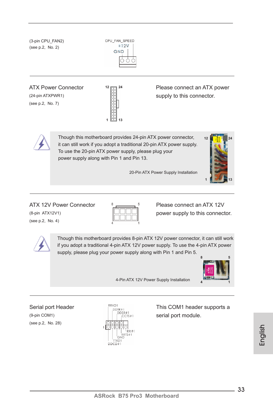 English | ASRock B75 Pro3 User Manual | Page 33 / 205