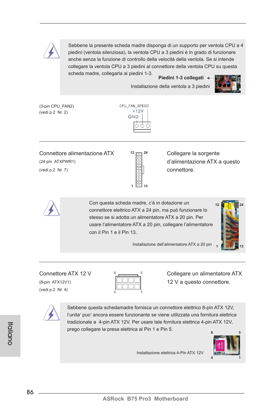 Italiano | ASRock B75 Pro3 User Manual | Page 86 / 205