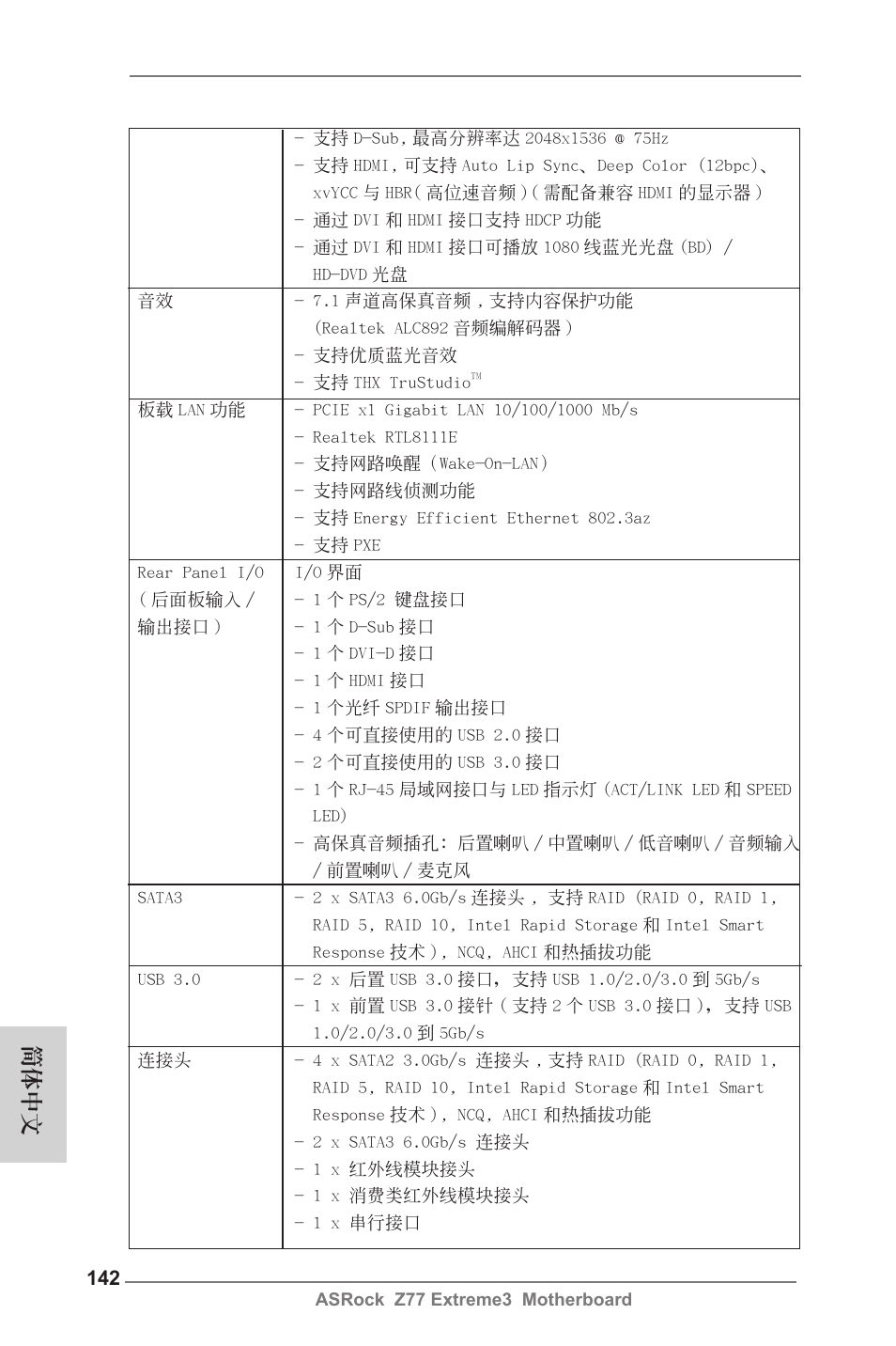 簡體中文 | ASRock Z77 Extreme3 User Manual | Page 142 / 169