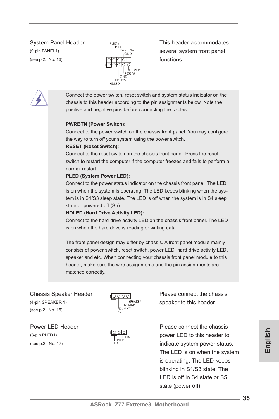 English | ASRock Z77 Extreme3 User Manual | Page 35 / 169