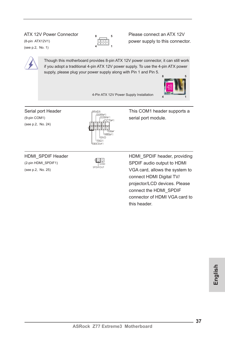 English | ASRock Z77 Extreme3 User Manual | Page 37 / 169