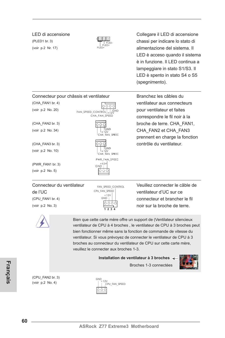 Français | ASRock Z77 Extreme3 User Manual | Page 60 / 169