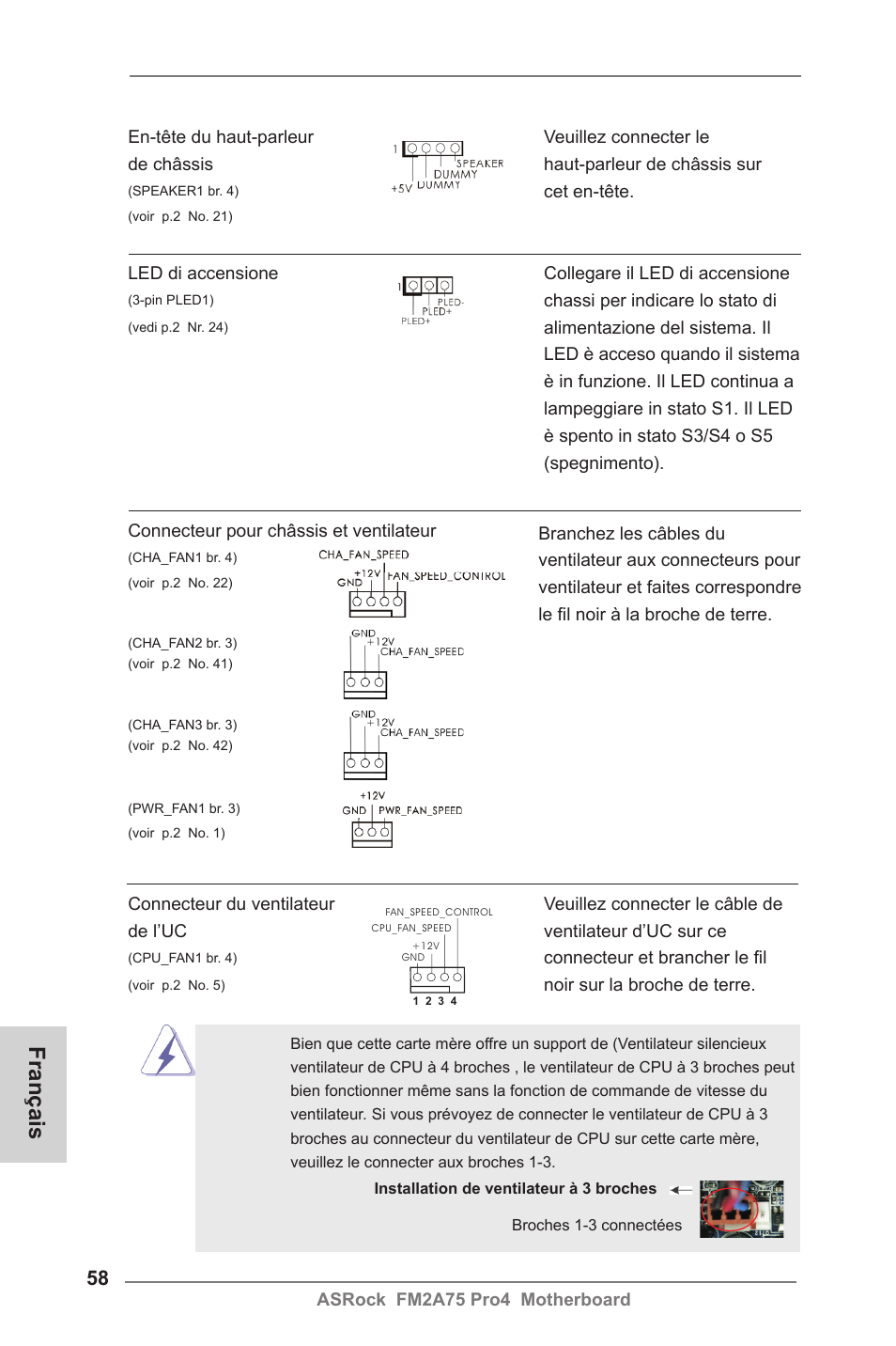 Français | ASRock FM2A75 Pro4 User Manual | Page 58 / 171