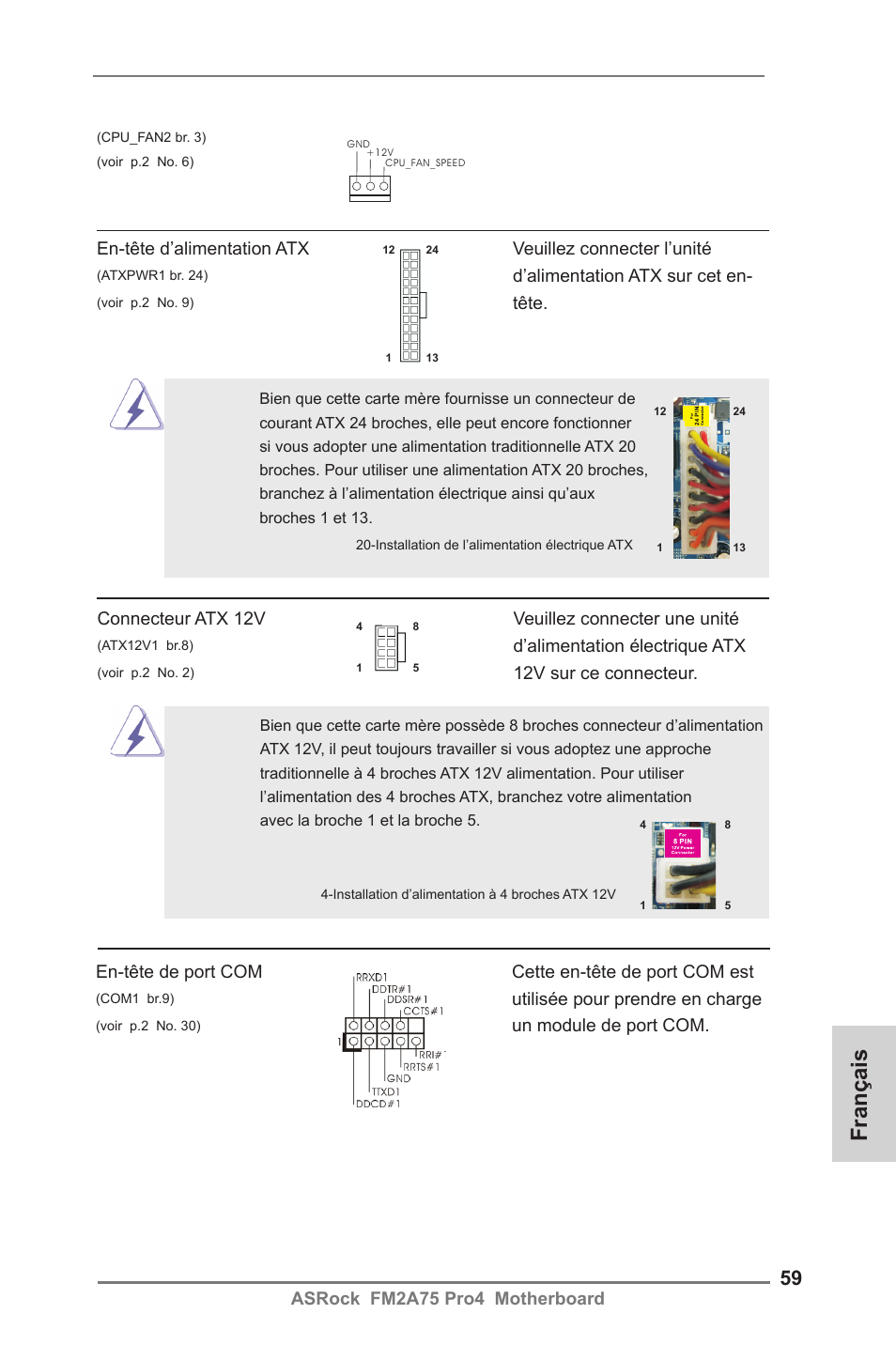 Français | ASRock FM2A75 Pro4 User Manual | Page 59 / 171