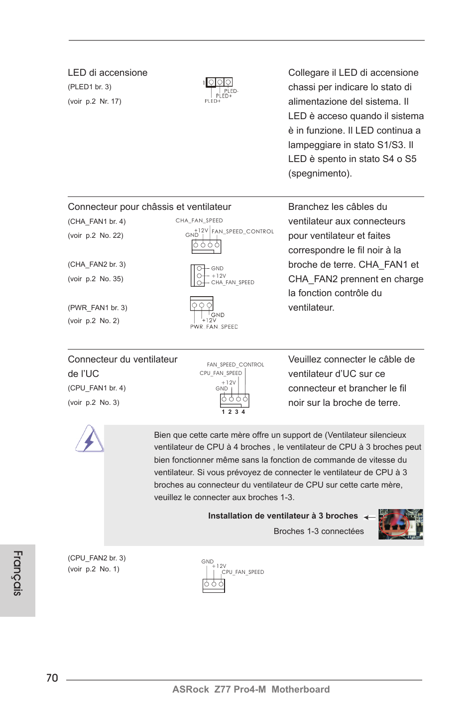 Français | ASRock Z77 Pro4-M User Manual | Page 70 / 230