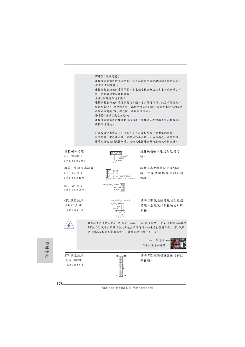 繁體中文 | ASRock H61M-GE User Manual | Page 178 / 181