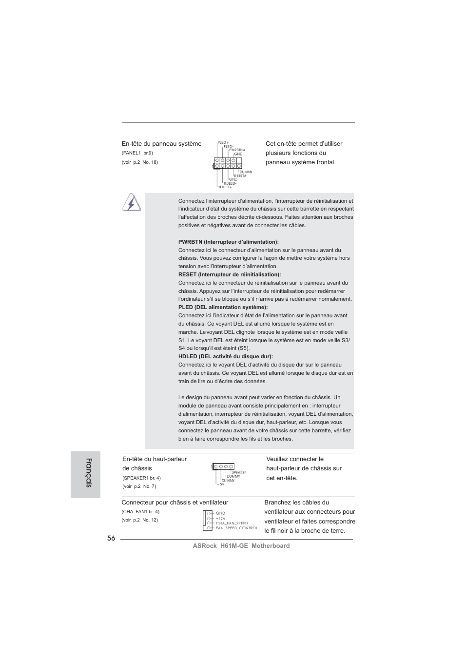 Français | ASRock H61M-GE User Manual | Page 56 / 181