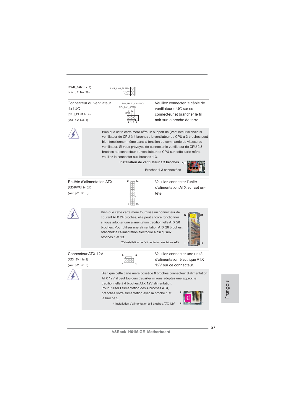 Français | ASRock H61M-GE User Manual | Page 57 / 181