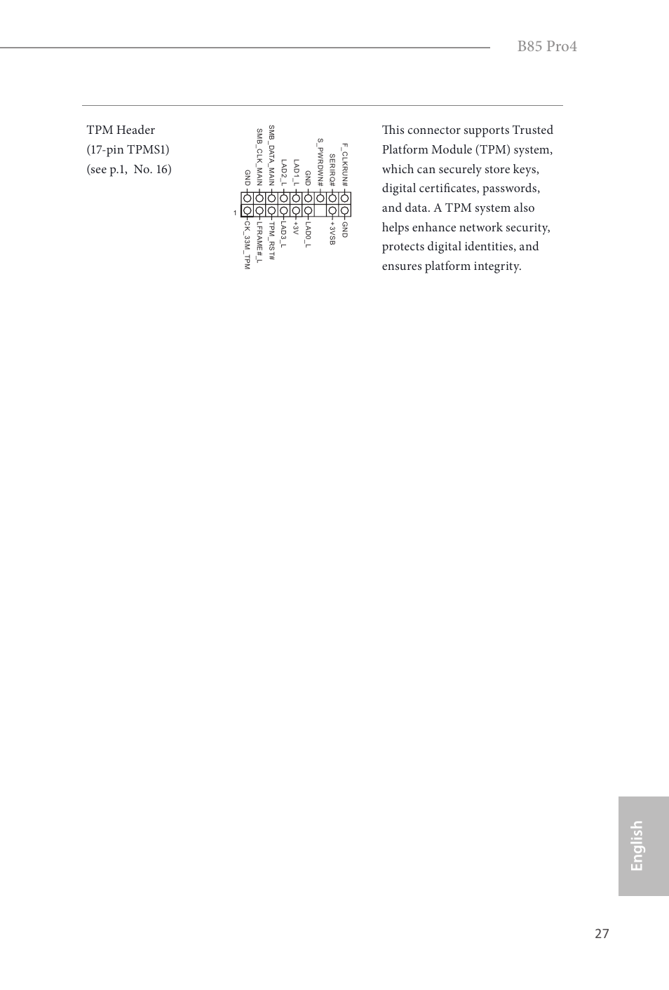 B85 pro4, English | ASRock B85 Pro4 User Manual | Page 29 / 163