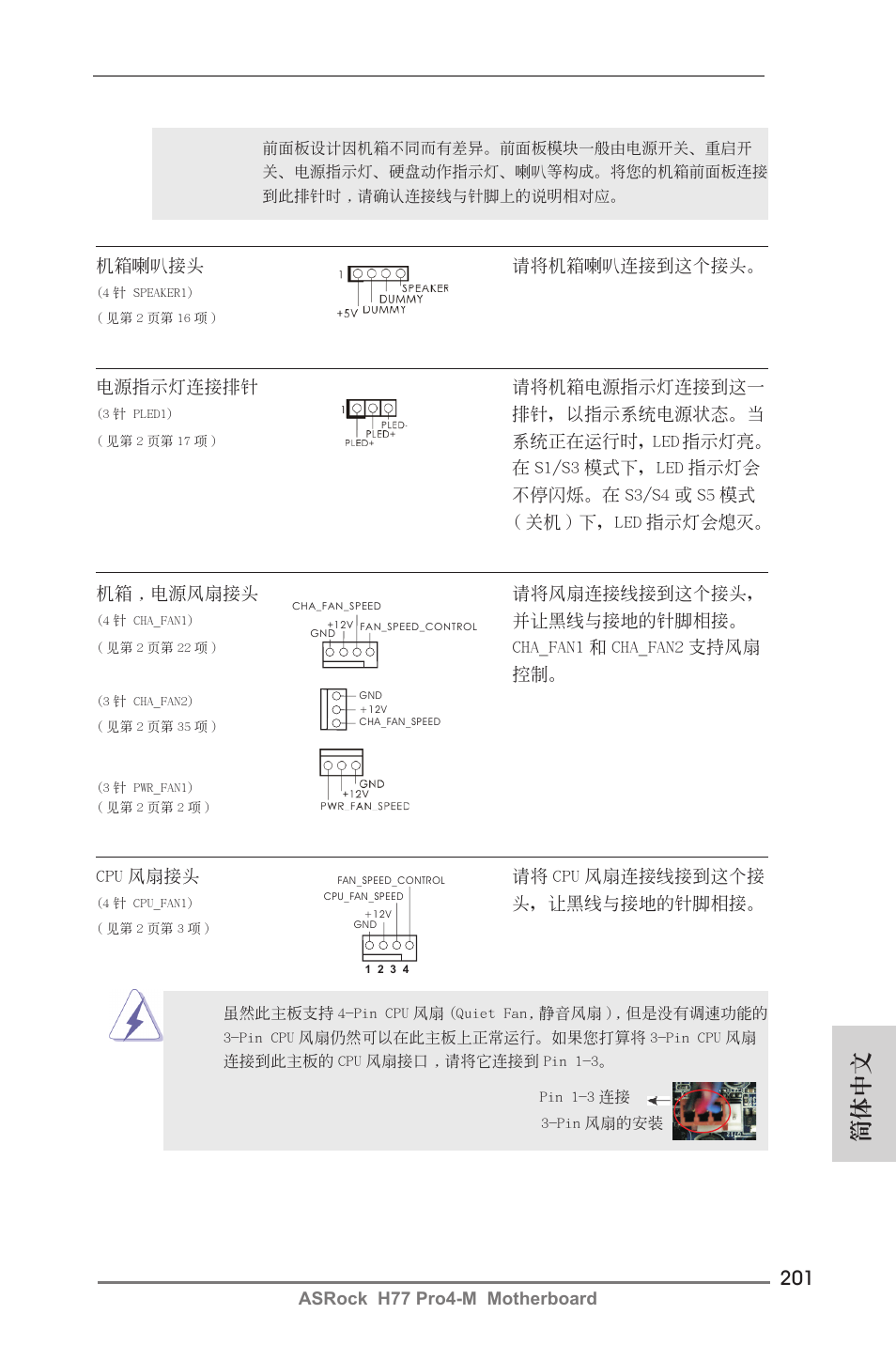 簡體中文 | ASRock H77 Pro4-M User Manual | Page 201 / 230