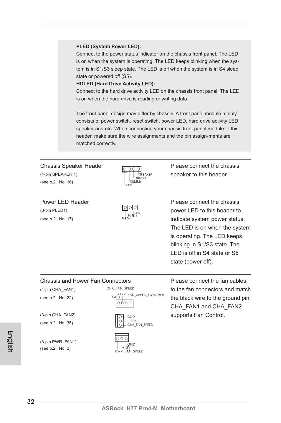 English | ASRock H77 Pro4-M User Manual | Page 32 / 230