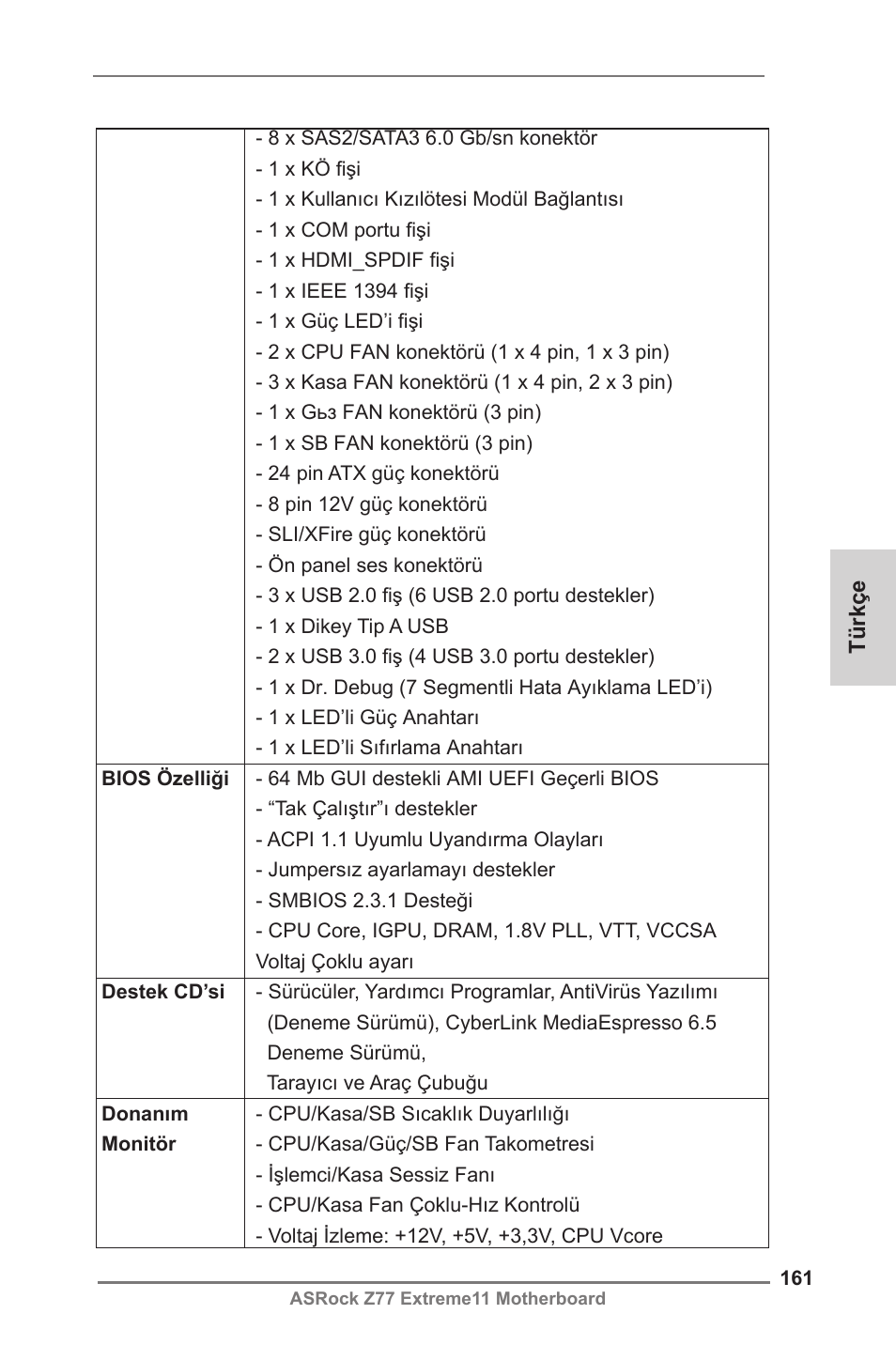 ASRock Z77 Extreme11 User Manual | Page 161 / 241
