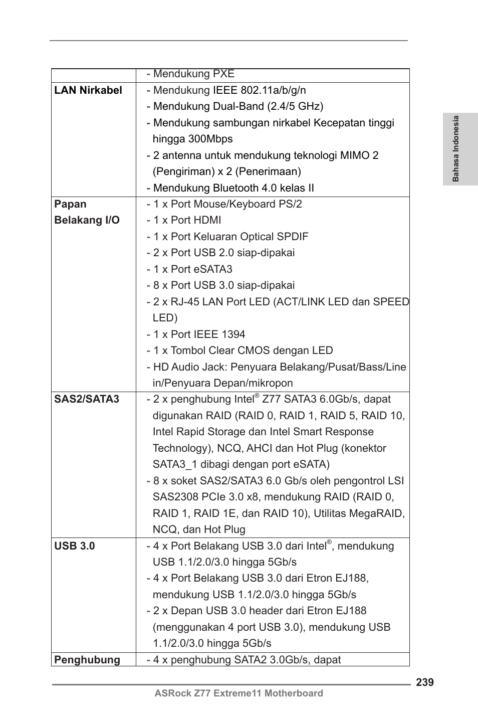 ASRock Z77 Extreme11 User Manual | Page 239 / 241