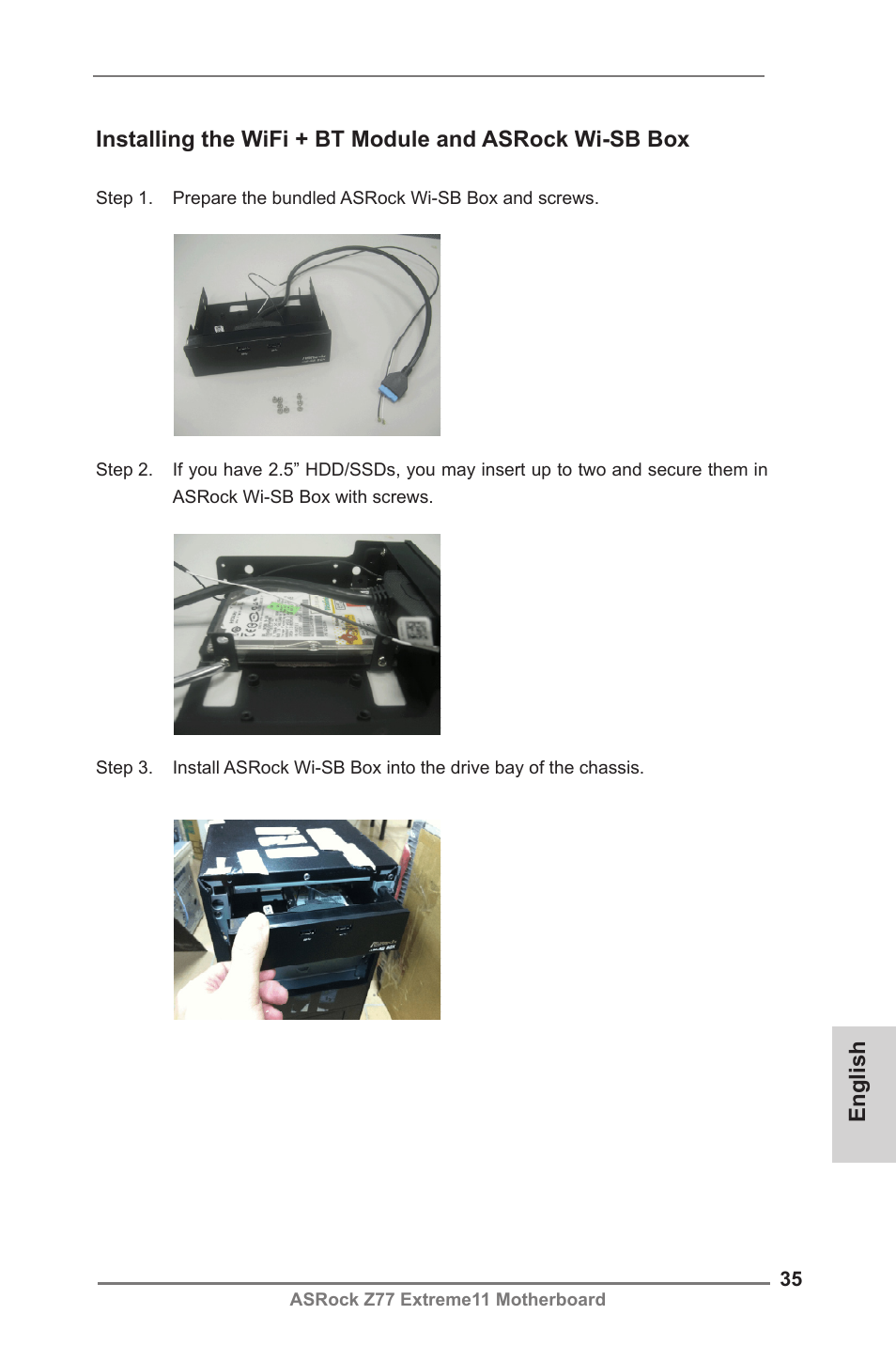 ASRock Z77 Extreme11 User Manual | Page 35 / 241