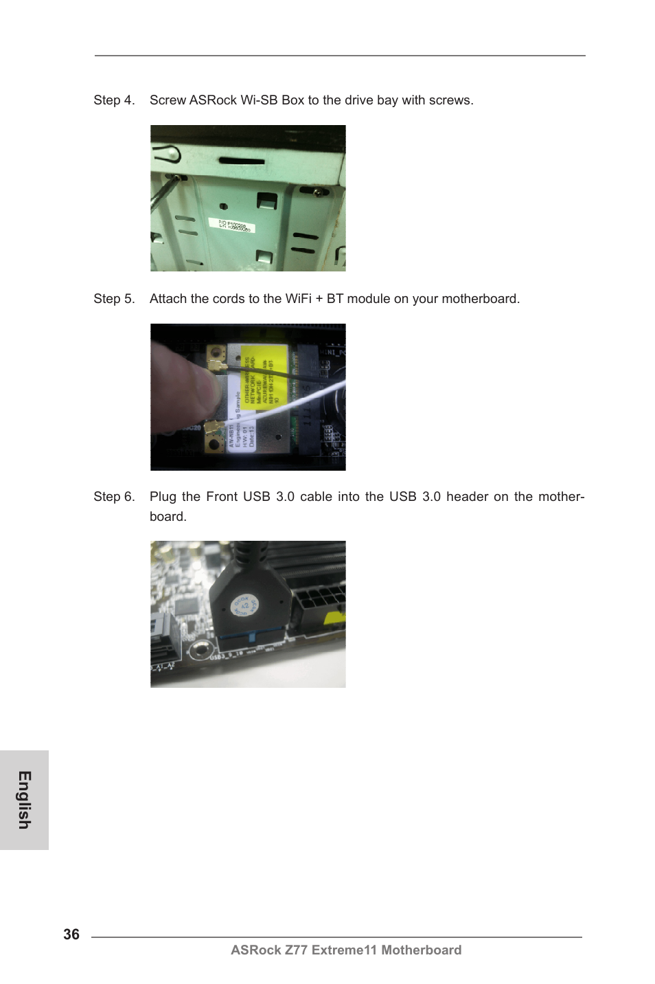 English | ASRock Z77 Extreme11 User Manual | Page 36 / 241