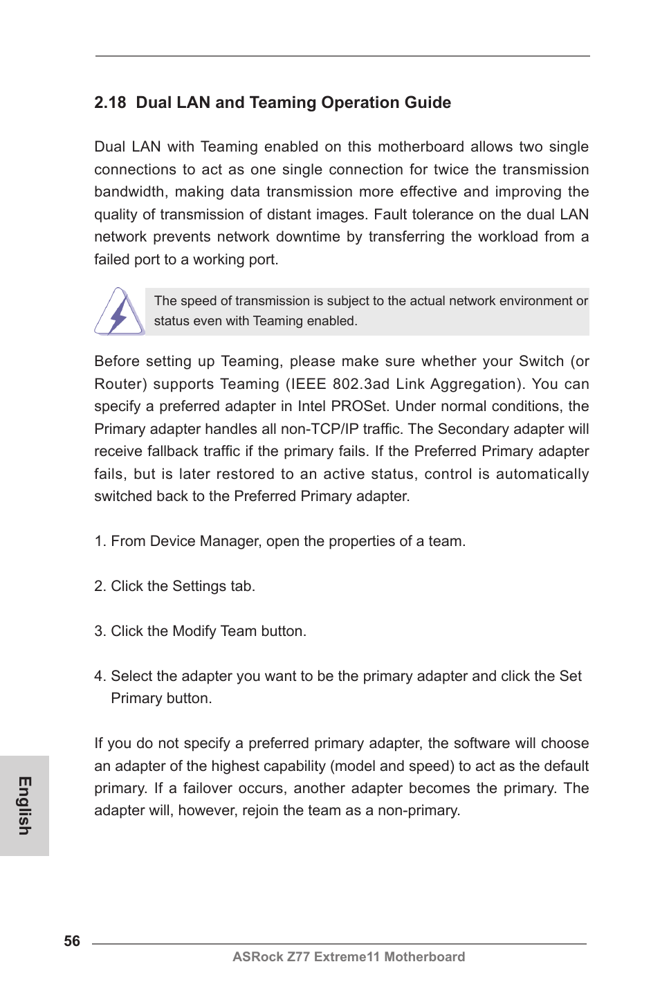 ASRock Z77 Extreme11 User Manual | Page 56 / 241