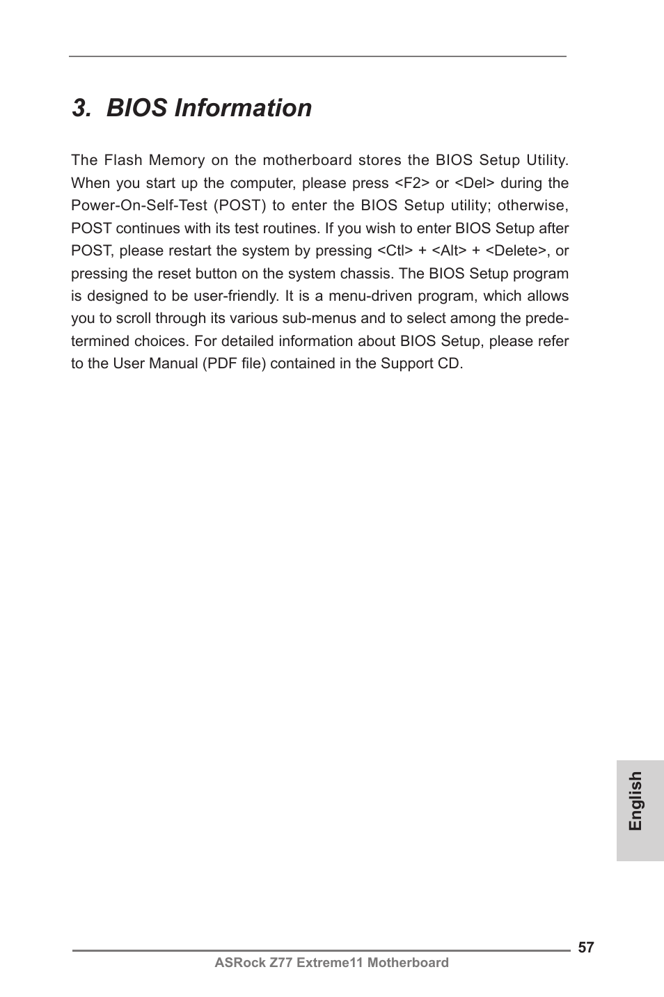 Bios information | ASRock Z77 Extreme11 User Manual | Page 57 / 241