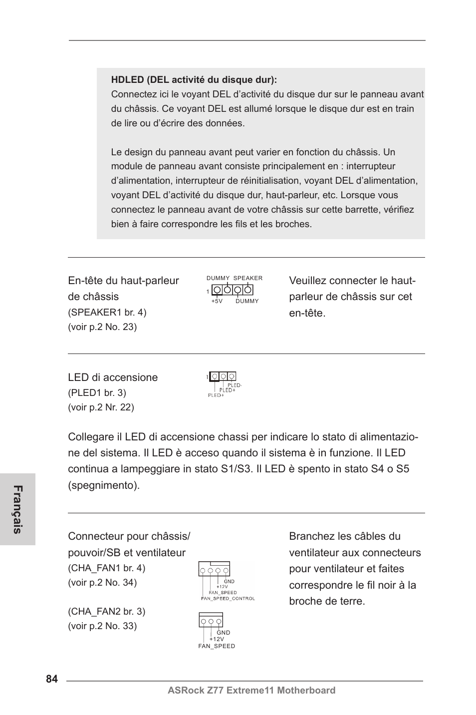 Français | ASRock Z77 Extreme11 User Manual | Page 84 / 241